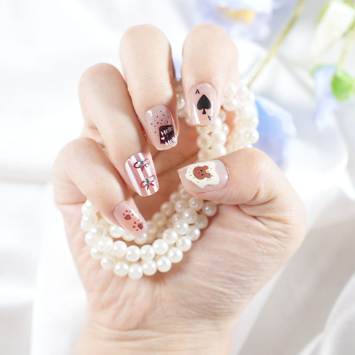 Playful Themed Press-On Nail Set Stornfield