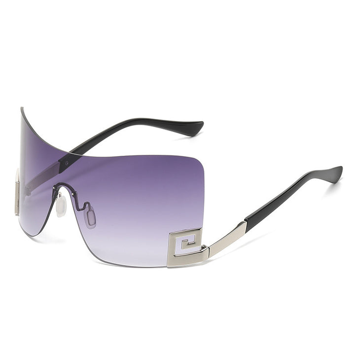 Women's Oversized Shield Sunglasses with Extravagant Design Stornfield