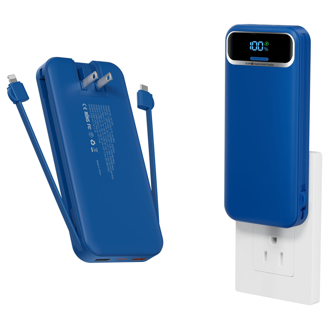 Powerbank with Integrated Charger and Lcd Display Stornfield