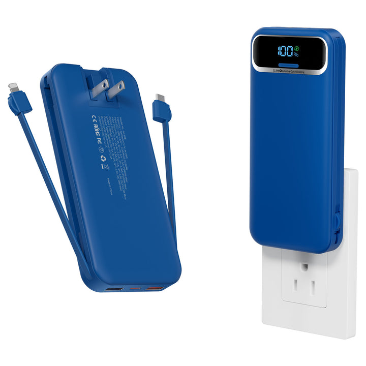 Powerbank with Integrated Charger and Lcd Display Stornfield