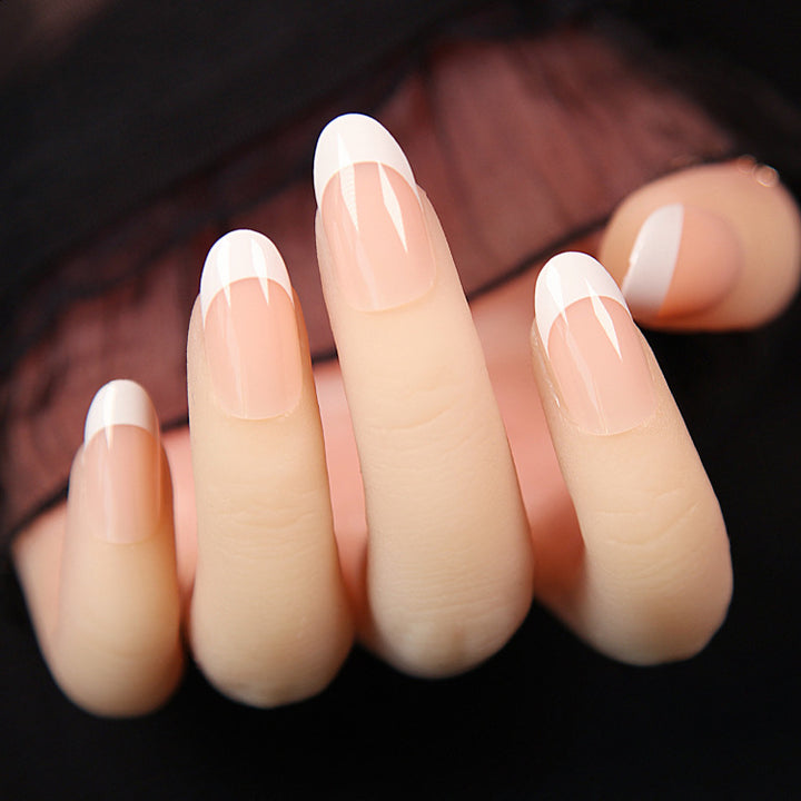High-quality artificial nails in classic French Tip design Stornfield