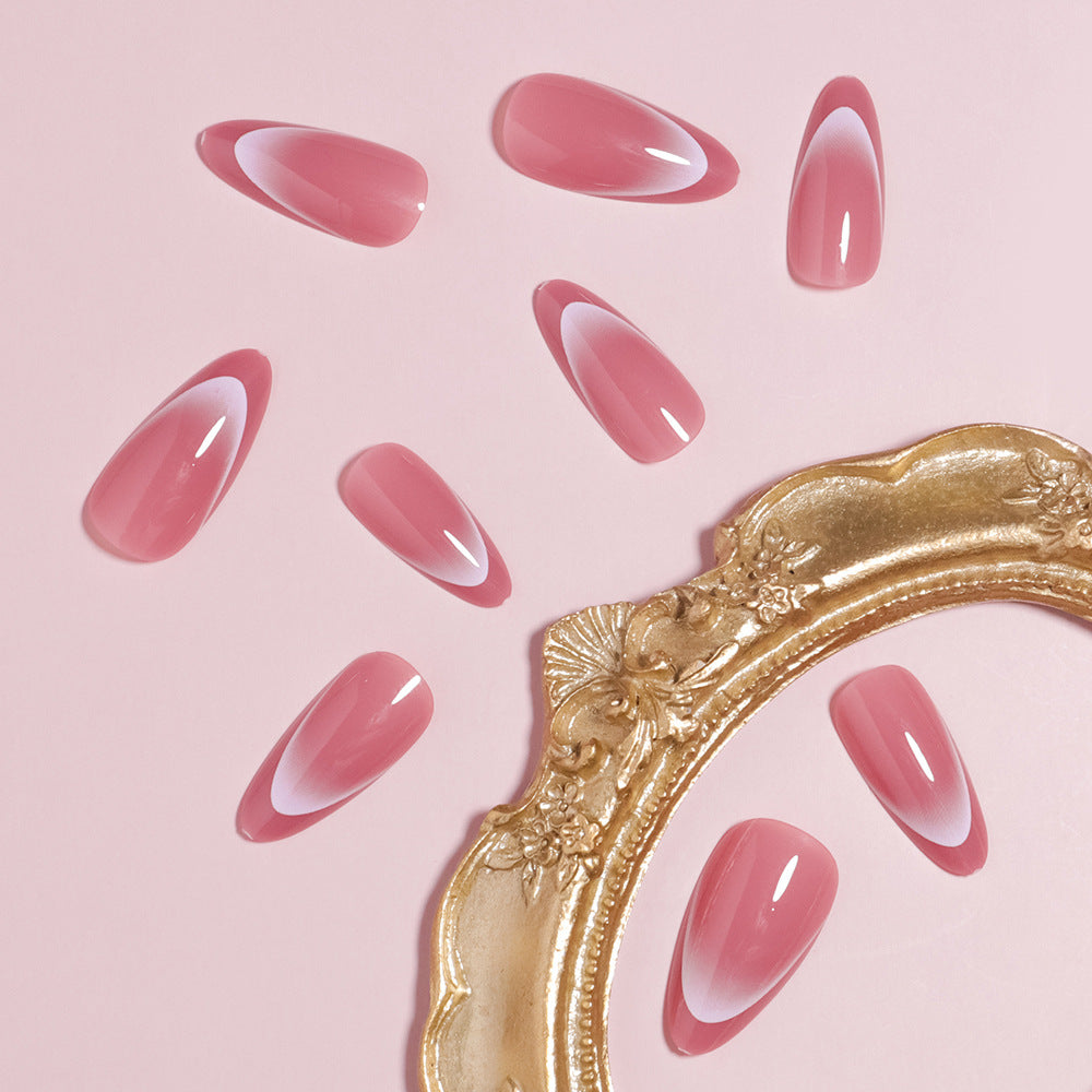 Elegant Almond-Shaped Press-On Nail Set Stornfield