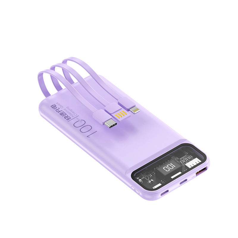 Portable power bank with multifunctional cable system and digital display Stornfield