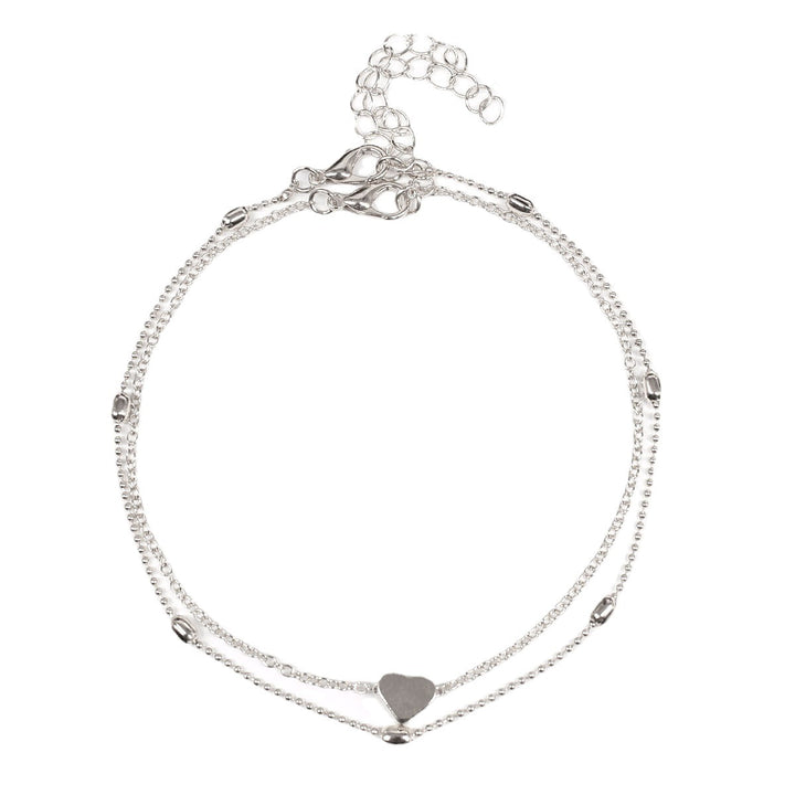 Double Layered Heart Charm Necklace Stornfield