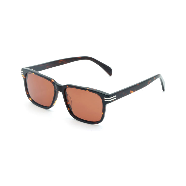 Women's fashionable sunglasses with transparent frame and green lenses Stornfield