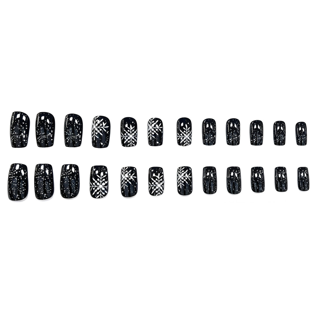 Festive Snowflake Nail Art Stornfield