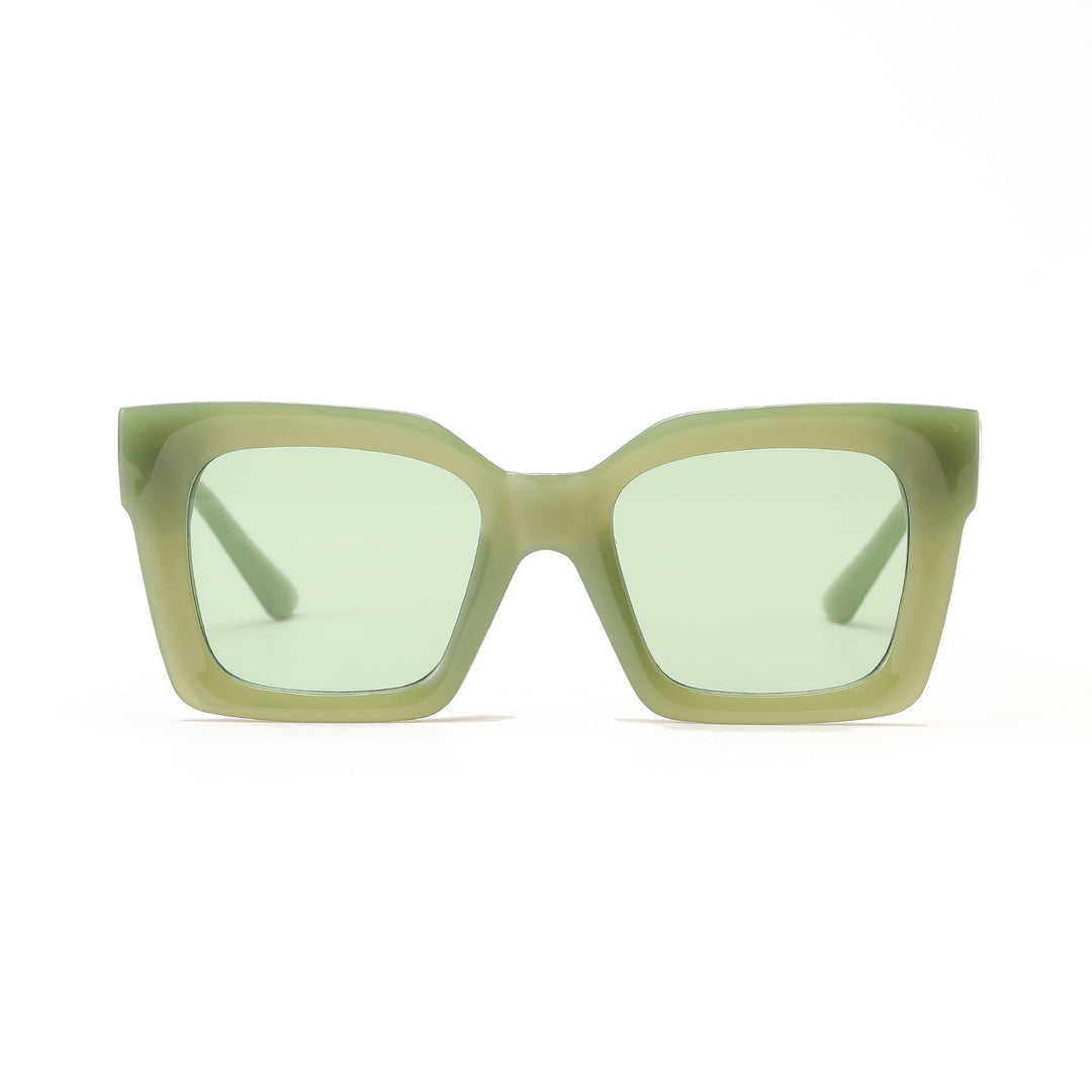 Women's trendy square sunglasses with transparent frame Stornfield