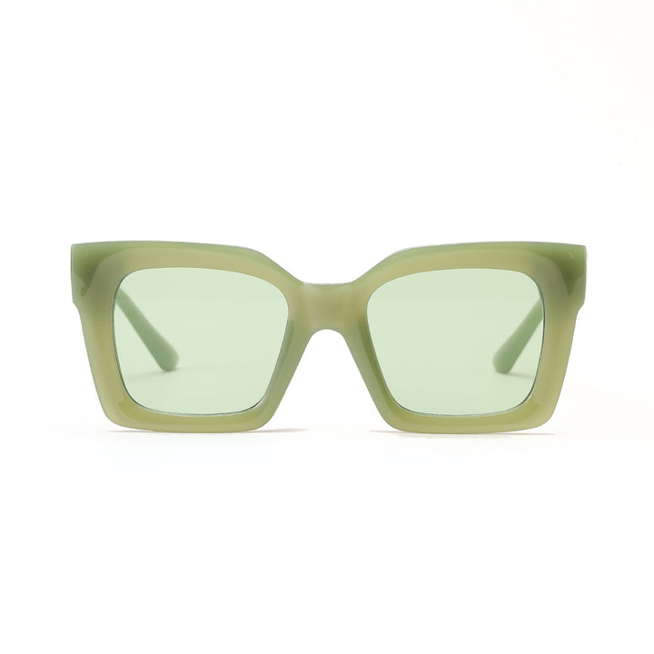 Women's trendy square sunglasses with transparent frame Stornfield