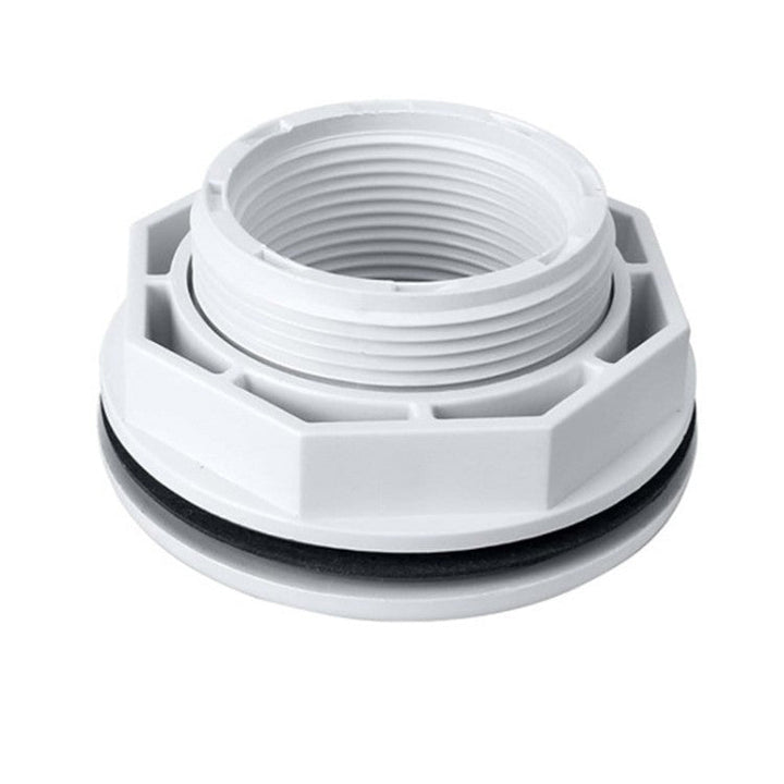 Adjustable threaded PVC toilet pan connector and waste flange adapter Stornfield