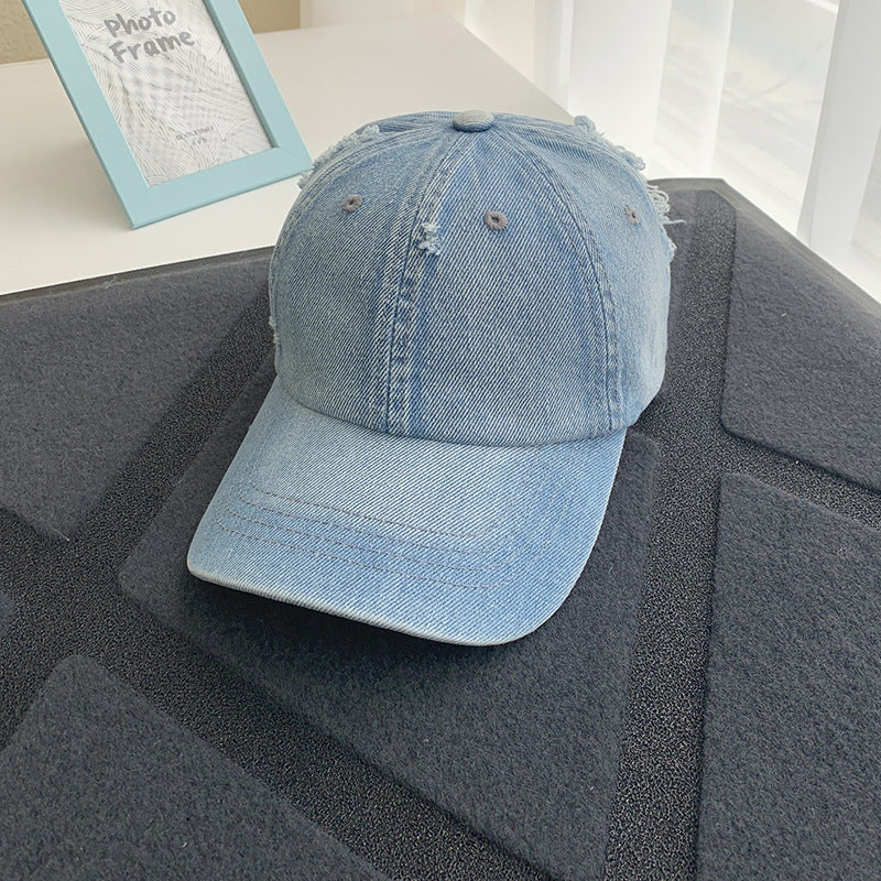 Women's Distressed Denim Baseball Cap Stornfield 1784084168