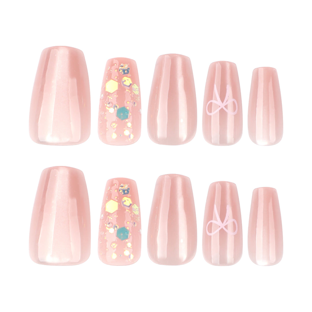 Artful Nail Extensions with Colorful Accents Stornfield