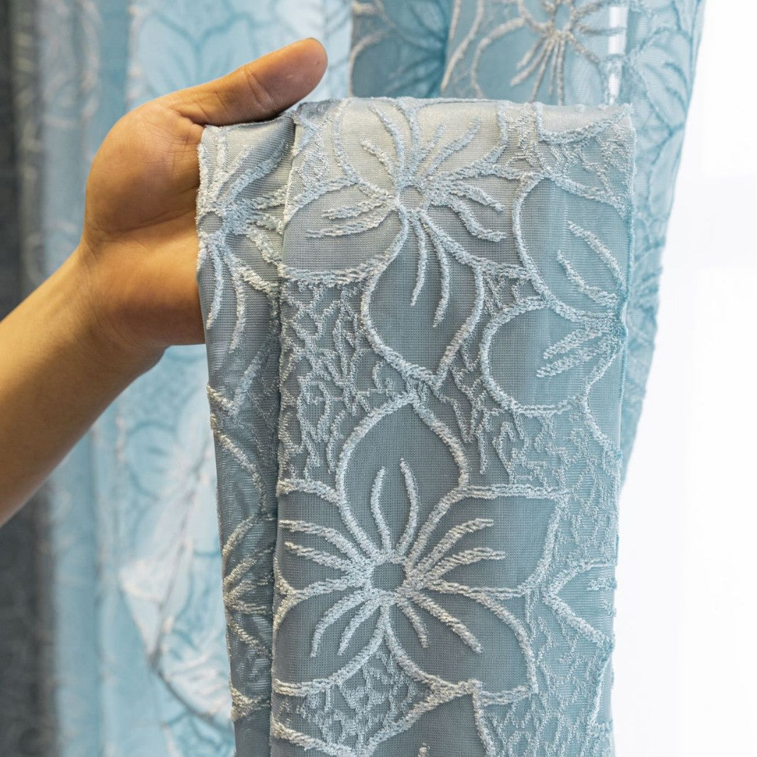 WoFloral Lace Curtain Stornfield