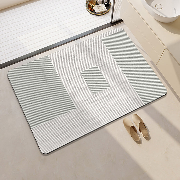 Geometric Pattern Soft Bath Mat Stornfield