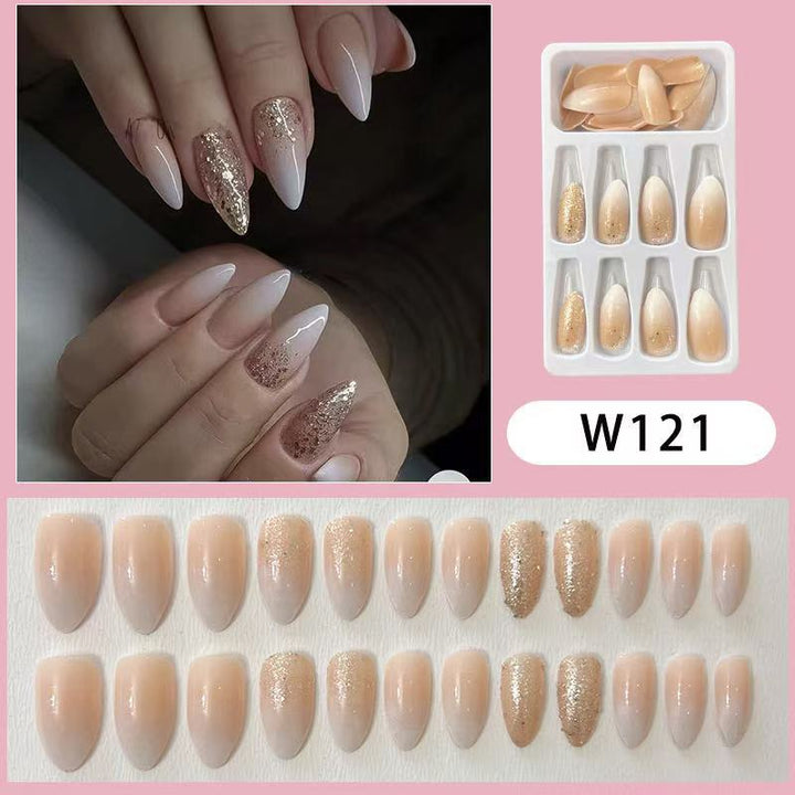 Elegant artificial nails with glitter accents and modern designs Stornfield
