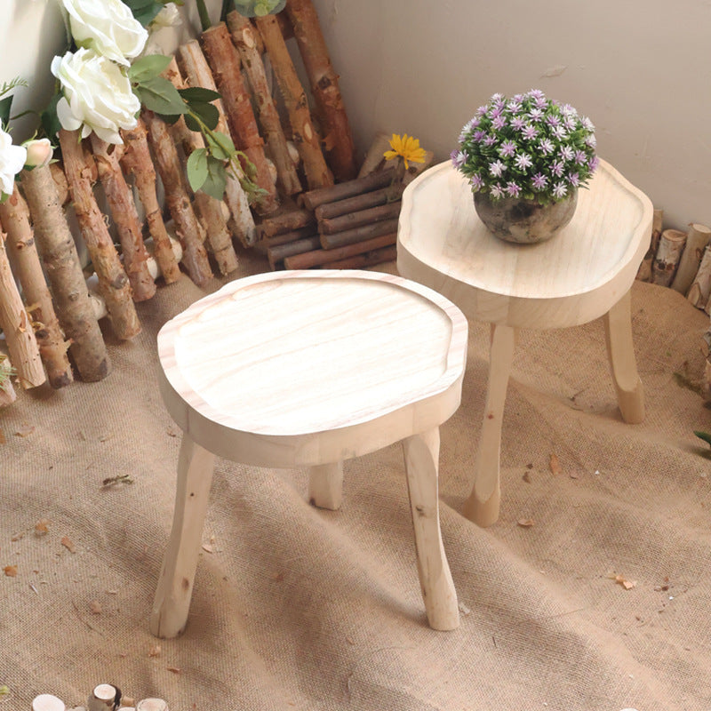 Elegant wood side table Stornfield