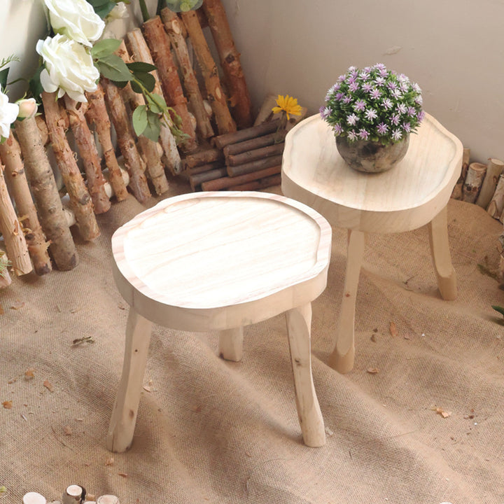 Elegant wood side table Stornfield