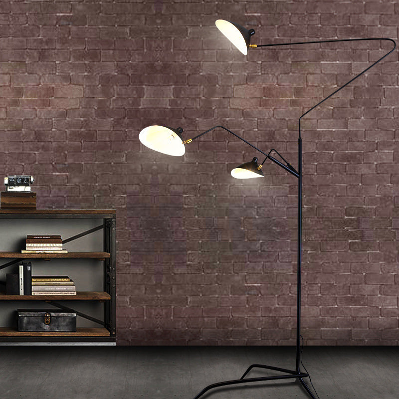 Modern Tri-Head Floor Lamp with Adjustable Arms