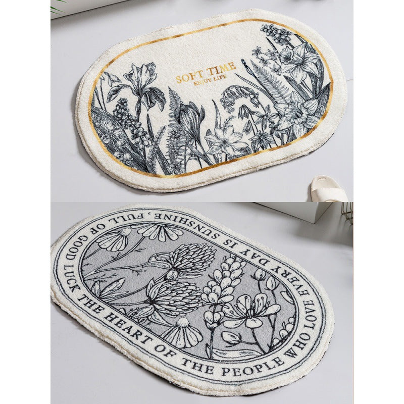 Floral Emblazoned Area Mat Stornfield