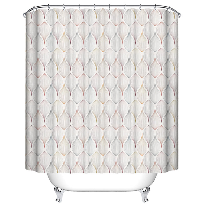 Modern Leaf Textured Shower Curtain Stornfield