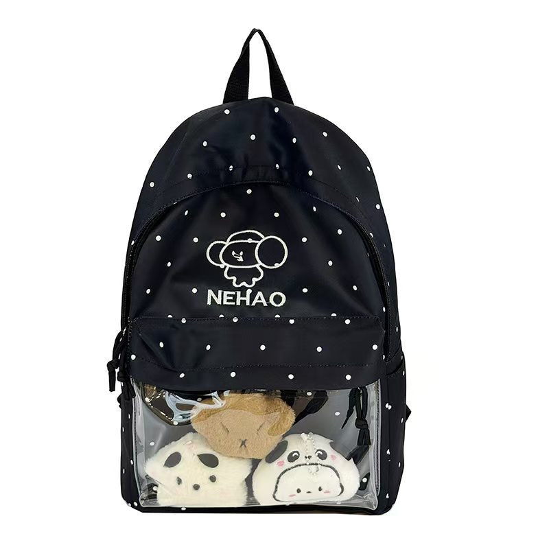 Transparent Front Polka Dot Backpack Stornfield