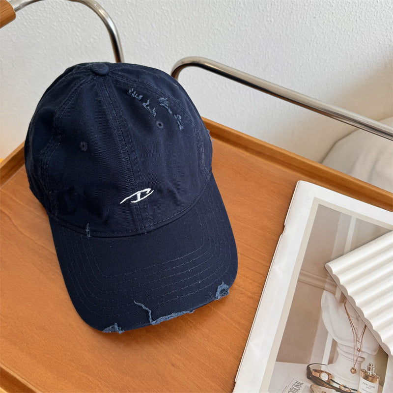 Men's Distressed Cotton Baseball Cap Stornfield