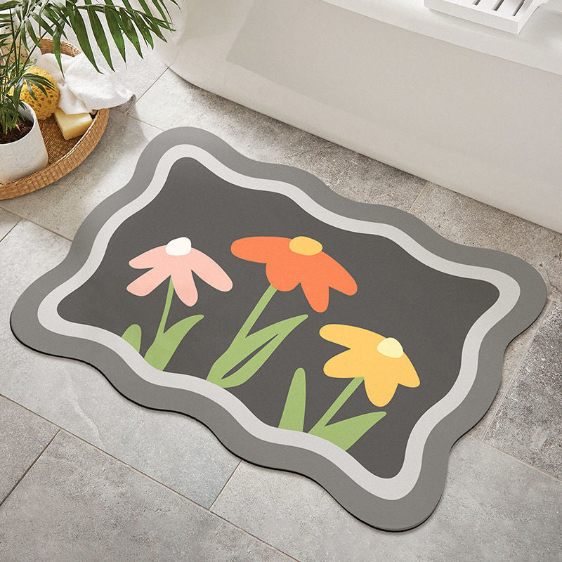 Floral Decorative Area Mat for Home Decor