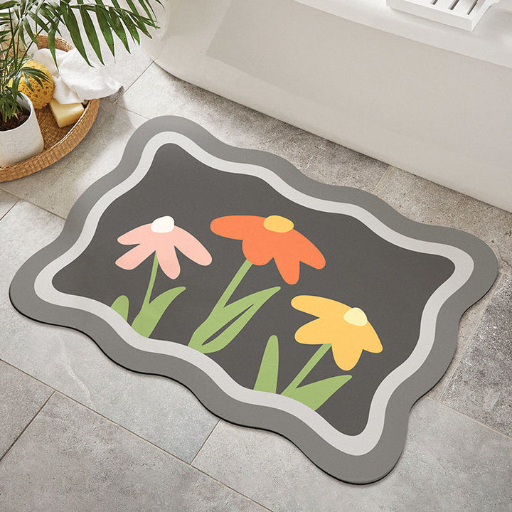 Floral Decorative Area Mat for Home Decor