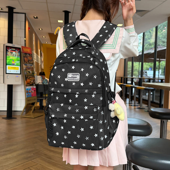 Star-Patterned Stylish Backpack Stornfield