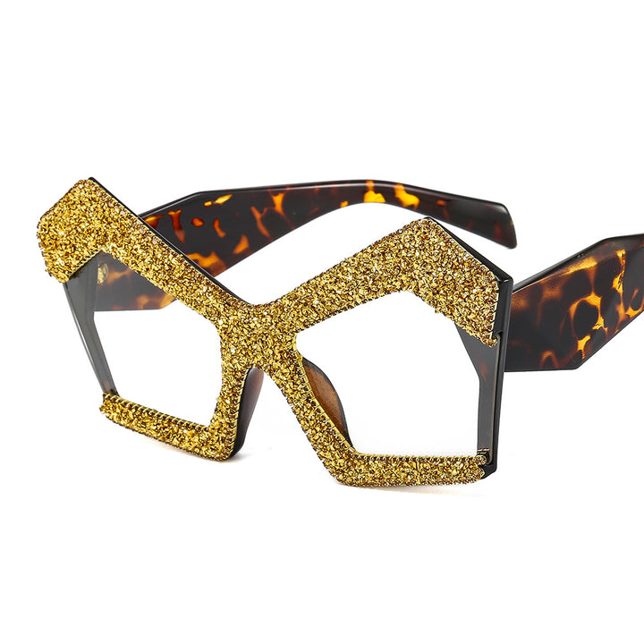 Women's Sparkling Cat-Eye Sunglasses with Extravagant Rhinestone Frame Stornfield
