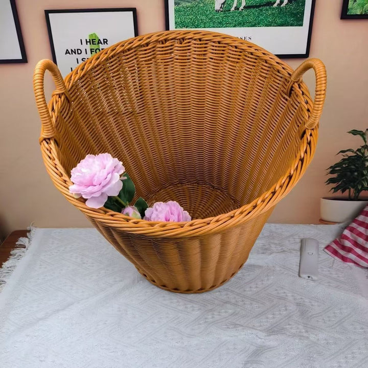 Unisex Robust Storage Basket made of woven rattan Stornfield