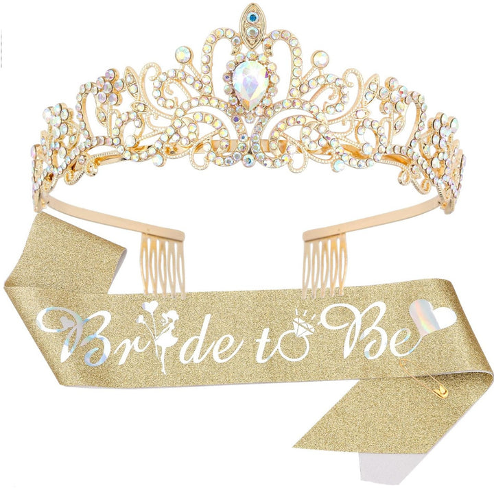 Women Elegant Tiara with Personalized Sash Stornfield