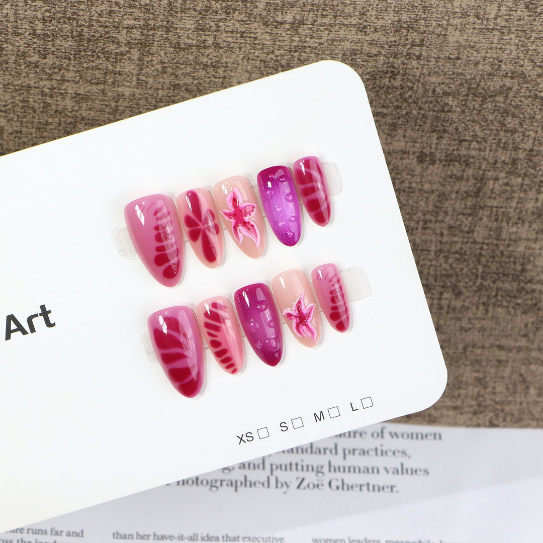 Artistic Press-On Nail Art Set Stornfield