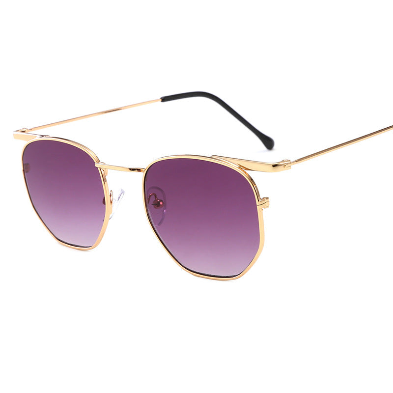 Women's fashionable geometric sunglasses with elegant metal frame Stornfield