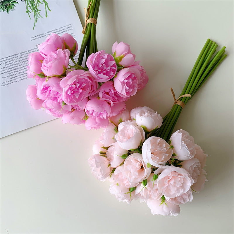 Silk Peony Bouquet