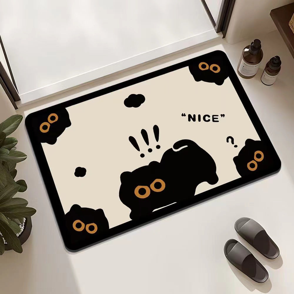 Playful Cat-Themed Entrance Mat Stornfield