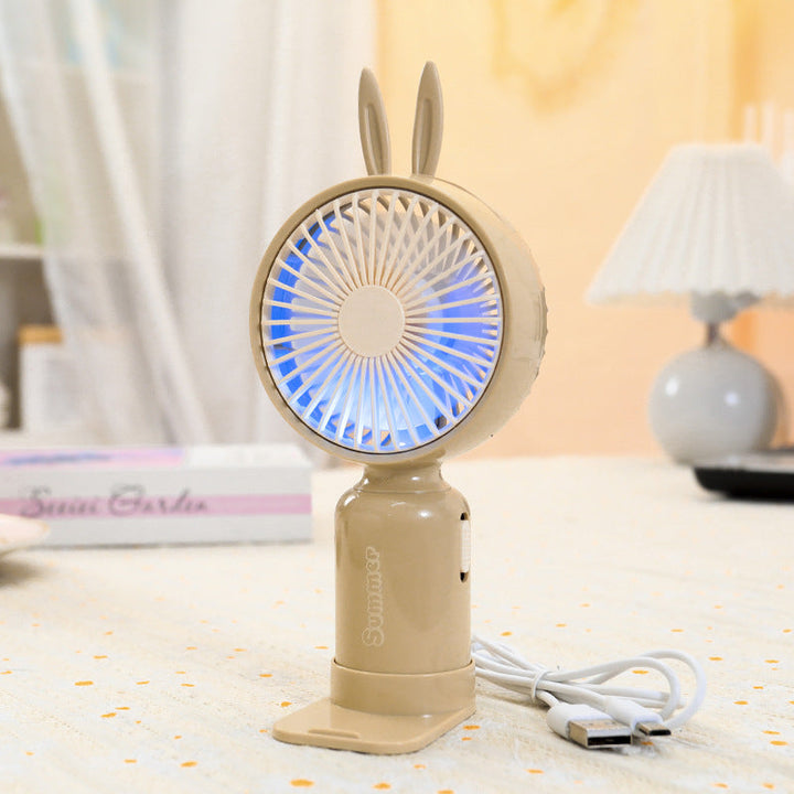 Women's Portable Hand Fan with Cute Ears Stornfield