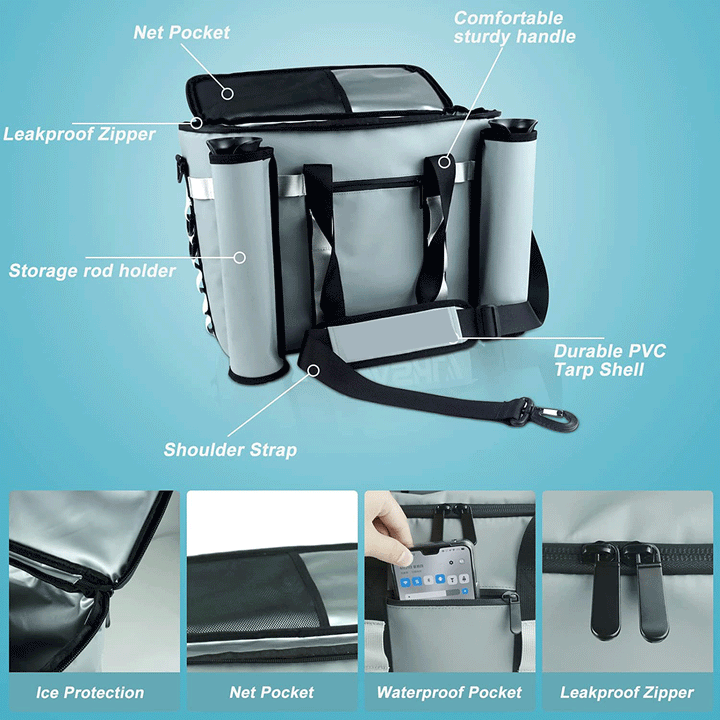 Insulated Fishing Gear Storage Cooler Stornfield