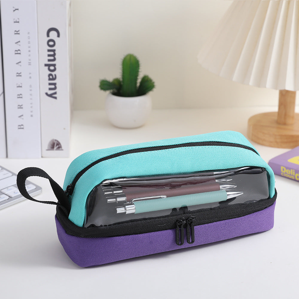 Premium Double-Zipper Pencil Case