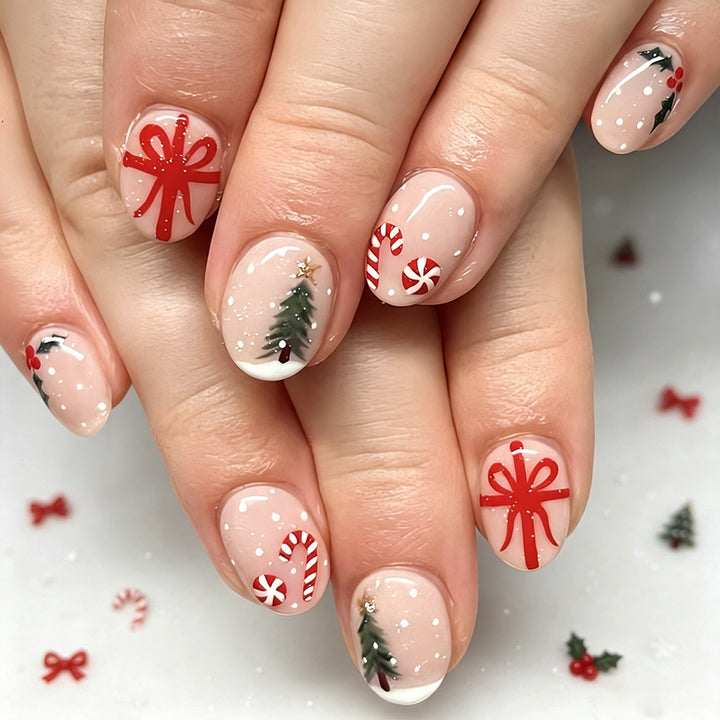 Festively Designed Christmas Nail Art Set Stornfield