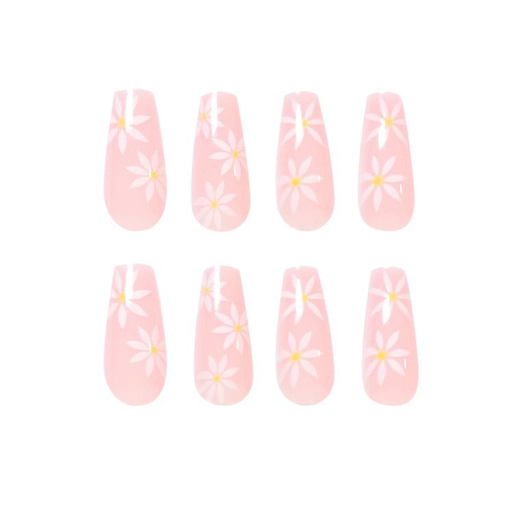 Artistic Nail Extensions with Blooming Accents Stornfield