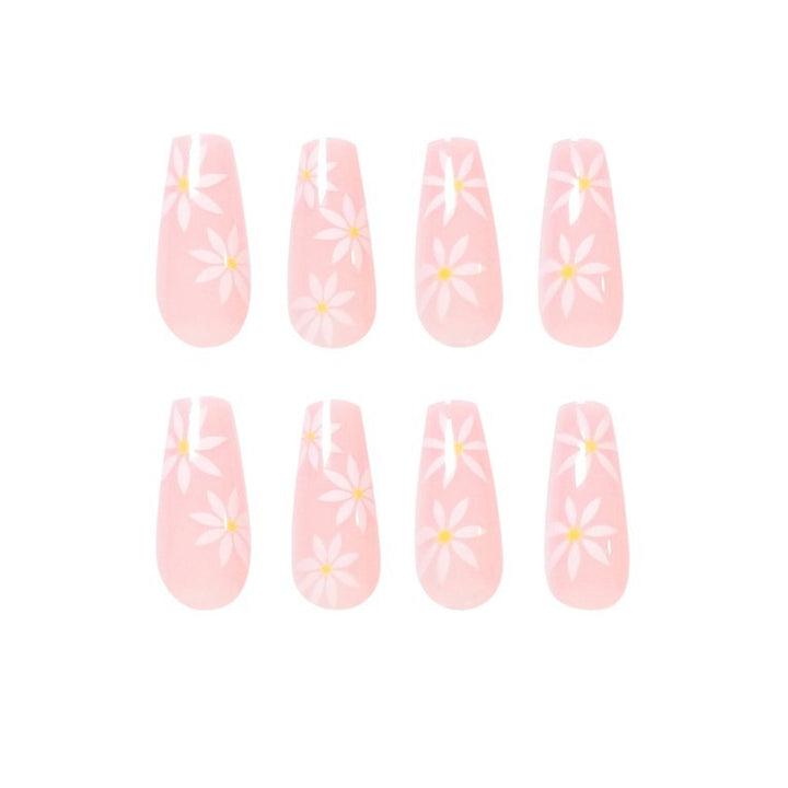 Artistic Nail Extensions with Blooming Accents Stornfield