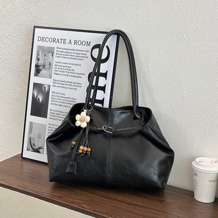 Spacious Leather Tote
