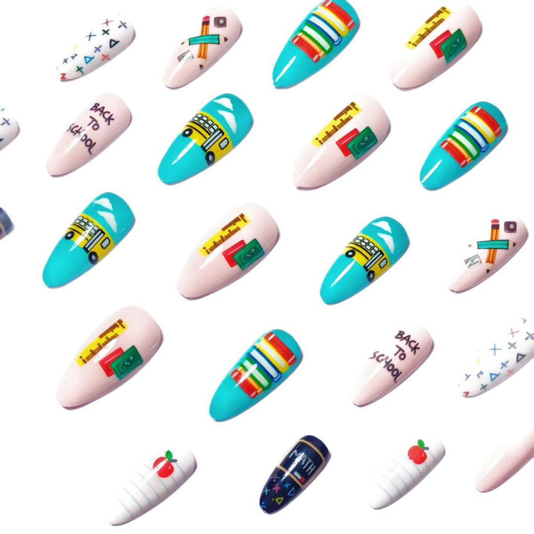 Art Nails with Creative School Motif Stornfield