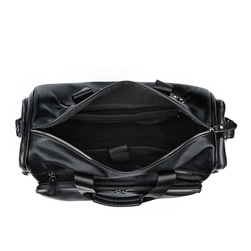 Premium Leather Weekend Duffle Bag Stornfield