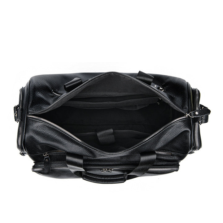 Premium Leather Weekend Duffle Bag Stornfield
