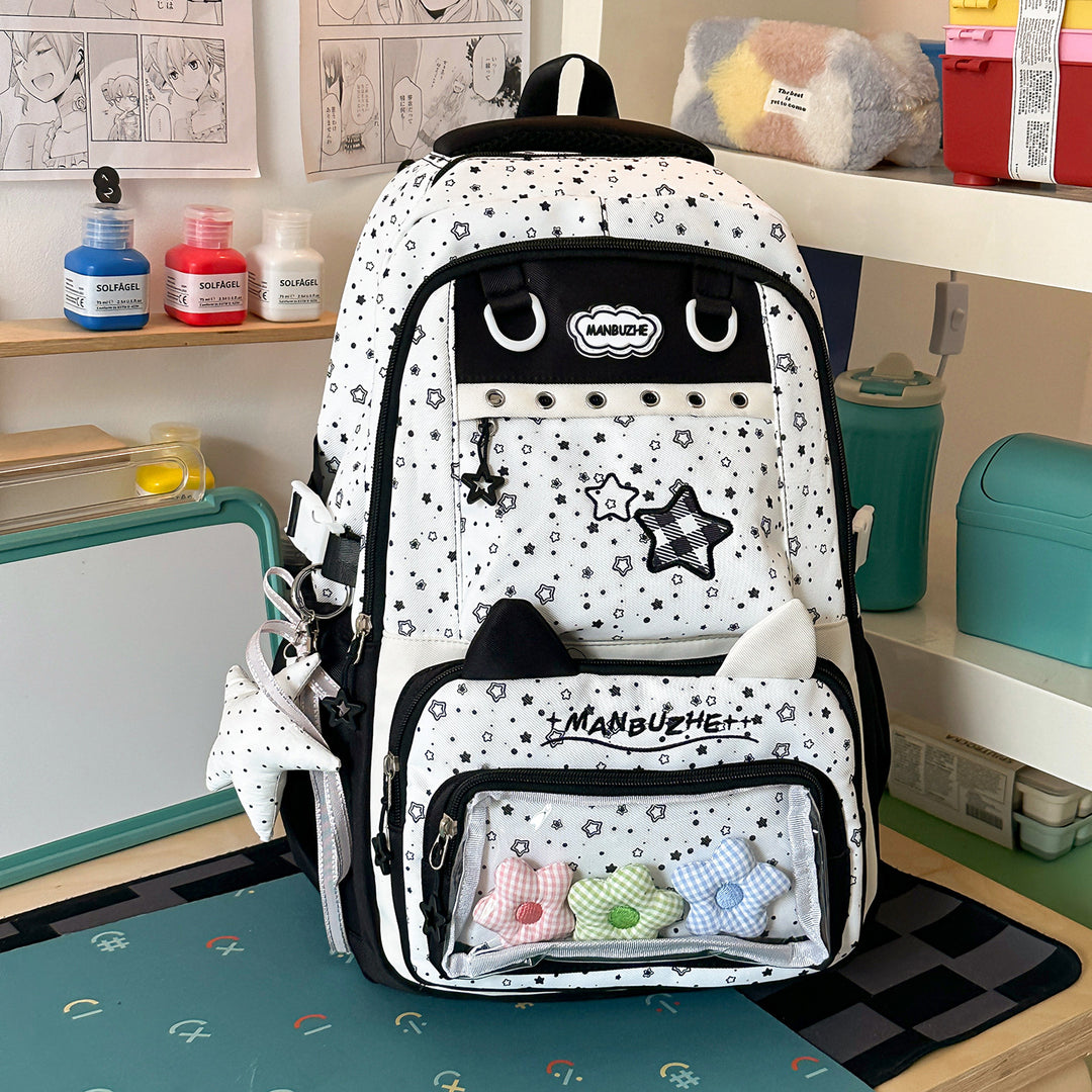 Fun-Themed Plush Backpack Stornfield