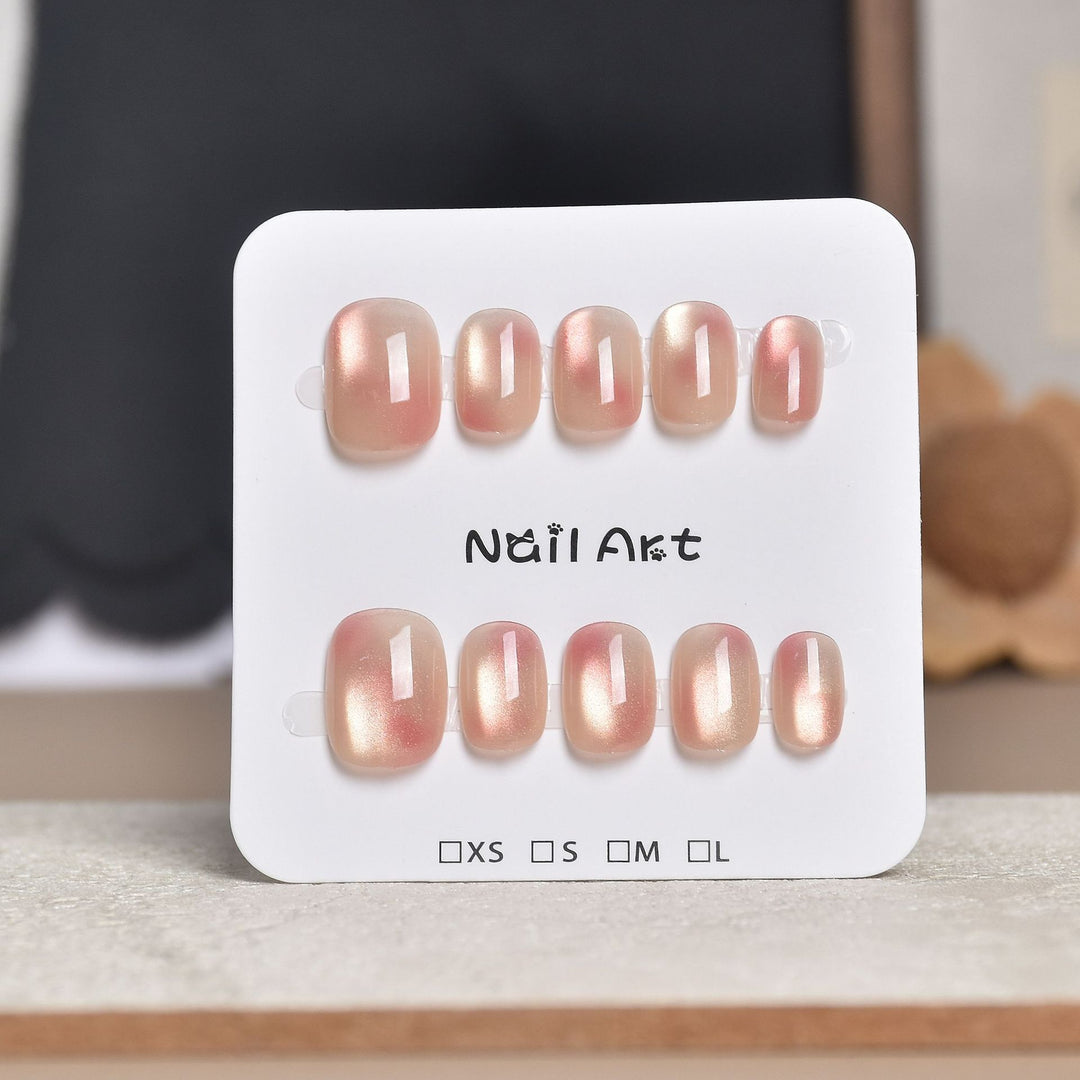 Decorative Press-On Nail Extensions with Floral Accents Stornfield