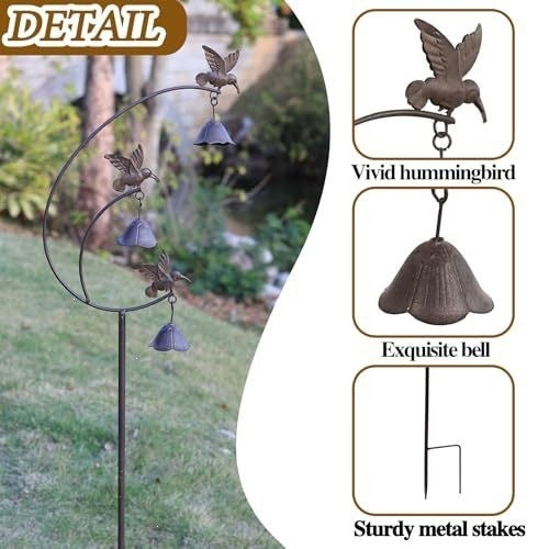 Decorative Hummingbird Wind Chime Stornfield