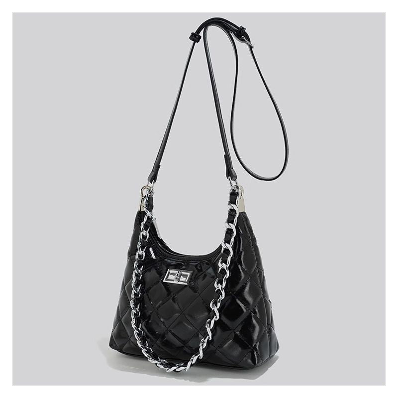 Quilted Chain-Handled Shoulder Bag Stornfield