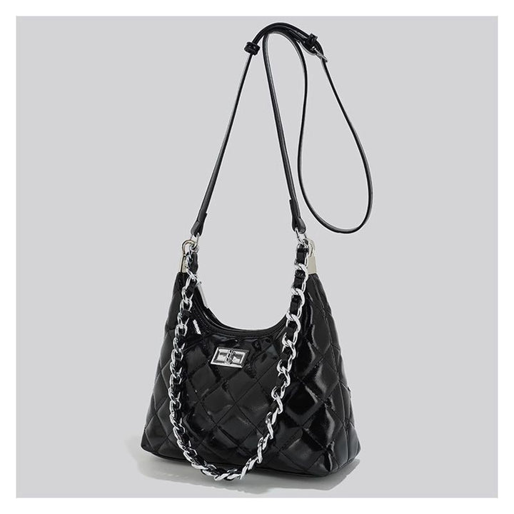 Quilted Chain-Handled Shoulder Bag Stornfield